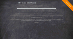 Desktop Screenshot of lifra-wasser-umweltbau.de